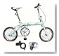 Easy☆Walkerスペシャルセット 16インチ折畳み自転車 ライトグリーン FR-16ST-G