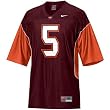 Nike Virginia Tech Hokies #5 Youth Maroon Replica Football Jersey