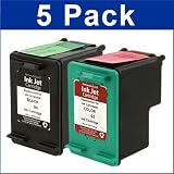 3 HP 94 Black & 2 HP 95 Tri-Color Remanufactured Ink Cartridges