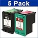 3 HP 94 Black & 2 HP 95 Tri-Color Remanufactured Ink Cartridges
