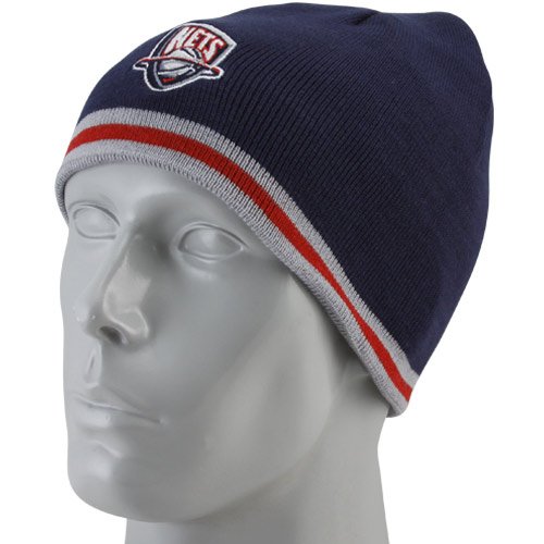 NBA Men's Reversible Knit Hat - Kc35Z, New Jersey Nets, One Size