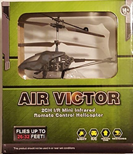 Air Victor 2CH I/R Mini Infrared Remote Control Helicopter - Green Camouflage by Five B