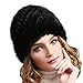 FURTALK Womens Girls Real Mink Fur Knitted Hat Winter Beanie Warm Cap
