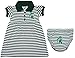 Michigan State University Spartans Striped Game Day Dress with Bloomer Green/White