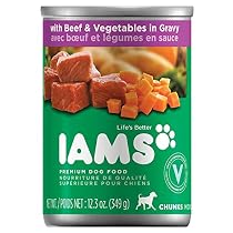 IAMS PROACTIVE HEALTH Adult Chunks With Beef & Vegetables in Gravy Wet Dog Food 12.3 oz. (Pack of 12)
