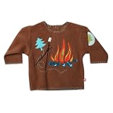 Zutano Baby-Boys Newborn Fleece Yosemite Pullover, Chocolate, 6 Months