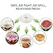 Silicone Stretch Lids,Set Of 6 pcs Multi Size Reusable OUNLIFE Silicone Lids Cover Clear For Containers,Mugs,Mason Jars And Bowls,Great For Keeping Food And Drinks Fresh