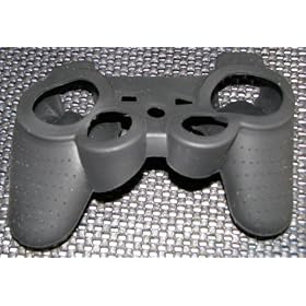Silicone Skin Case for Sony PS3 Dual Shock 3 Controller BLACK (2 Pack)