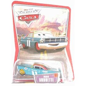World of Cars Pixar Mario Andretti Disney Movie Action Figure by 