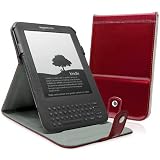 BoxWave Easy Reader Kindle Case - Ruby Patent Leather (Fits 6