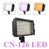 Buy 126 LED Digital Camera CN-126 Dimmable LED Video Light Ultra High Power Camcorder...