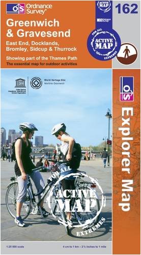 Greenwich and Gravesend (OS Explorer Map Active)