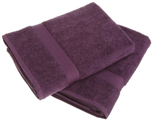 Supreme Egyptian Cotton 2-Piece Bath Sheet Set, Plum