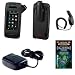 Cell Phone Accessories Bundle for Verizon LG Voyager VX-10000 (Includes; Black Rubberized Coated Hard Cover with Optional Belt Clip, Rapid Car Charger, Home Wall Charger, Generation X Antenna Booster)