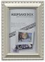 4"x6" Photo Frame & Storage Box, White