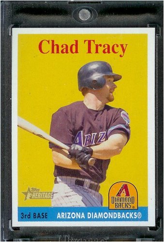 2007 Topps Heritage Baseball Card # 426 Chad Tracy Arizona Diamondbacks - Mint Condition - In Protective Display Case