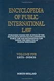 Encyclopedia of public international law