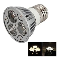 E27 3w 85-265v 3500k Warm White LED Light Bulb