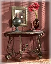 Hot Sale Rafferty - Traditional Dark Brown Sofa Table