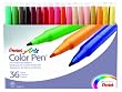 Pentel Color Pen Set, Set of 36  Assorted Colors (S360-36)