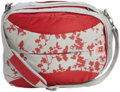 Babymule Diaper Bag in Red & Grey with 5 Great Accessories
