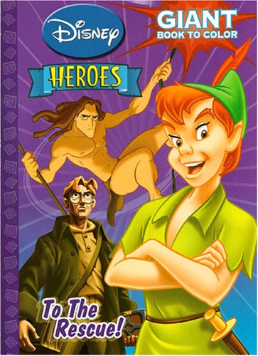 Childrens Toyshop  Toys : Disney Heroes Giant Book To Color ~ To The Rescue!