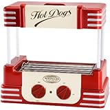 Nostalgia RHD800 Retro Series Hot Dog Roller with Bun Warmer