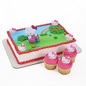 Amazon.com: Hello Kitty Officially Licensed Bubble Blower Cake Topper