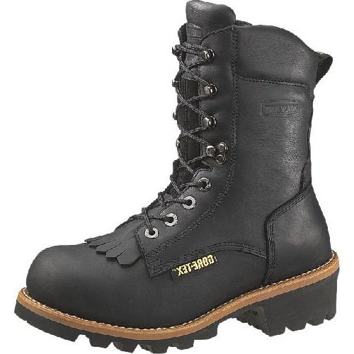 W05634 Wolverine 8IN WP Men's Safety Loggers - Black - 13.0\EW