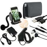 6 Accessory Bundle Case Charger For LG Optimus S LS670