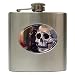 Limited Edition Violano Hip Flask Goth Skull Art