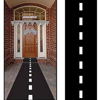 Adorox Racetrack Floor Runner Party Decoration Race Car Theme NASCAR HOTWHEELS 10' X 2'