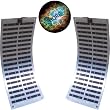 HQRP 30W (15W + 15W) Flexible Solar Panel 30 Watt Power 12V Monocrystalline PV Module 12 Volt DC Battery Charger RV Marine Yacht Boat Car + Coaster