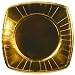 Produkt-Bild: Teller, Pappe eckig 26 cm x 26 cm gold /Einwegteller. Menge: 96 St