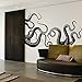 DigTour WallArt Octopus Tentacles Vinyl Wall Decal Sea Monster Sticker Kraken Decal Squid Wall Graphic Home Art Decoration Black