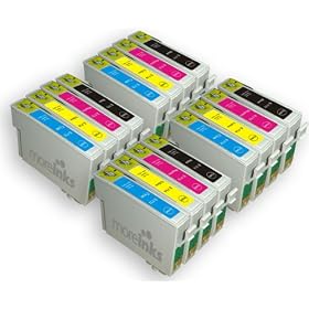 16 Compatible Printer Ink Cartridges for Epson Stylus SX415 - Cyan / Magenta / Yellow / Black- Longlife