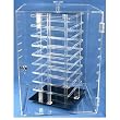 Locking Revolving Rotating Earrings Display Case Stand Holds 144 2" Cards