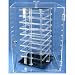 Locking Revolving Rotating Earrings Display Case Stand Holds 144 2" Cards