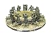 King Arthur Knights of the Round Table Pewter Figurines Collectibles with Chairs and Throne