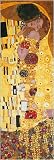 Kiss (Detail) Art Print Poster By Gustav Klimt, 12  x 36 