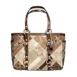 Coach Khaki Signature Patchwork Tote 12527 B4KH