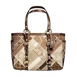 Coach Khaki Signature Patchwork Tote 12527 B4KH