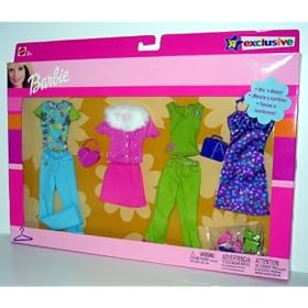 <b>Barbie - "R" Exclusive - Mix 'n Match Fashion Clothes (2003)</b>