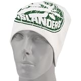 Reebok New York Islanders White St. Patrick's Day Cuffless Knit Beanie