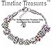 Timeline Treasures European Charm Necklace for Women and Girls Bead Charms, Stainless Steel Rope Chain, Claw 18 Inch