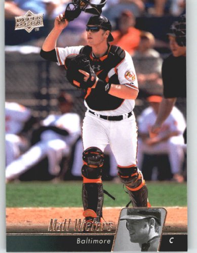 2010 Upper Deck Baseball Card # 84 Matt Wieters - Baltimore Orioles - MLB Trading Card Shipped In Protective Screwdown Display Case!