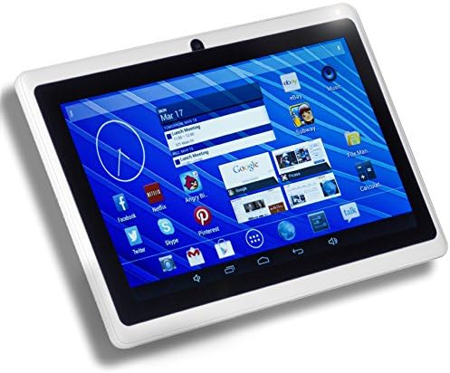 DeerBrook® 7" Android 4.4 KitKat Tablet PC, Dual Core 1.5GHz A23 Processor, 512MB / 4GB, Dual Camera, Bluetooth, G-Sensor (White)