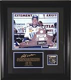 Rusty Wallace Framed 8x10 Photo w/ Track Piece from Richmond International Raceway Start/Finish Line