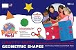 Roselle Crafty Math Printed Educational Construction Paper, "Geometric Shapes" Assortment Pad, 12 x 18 Inches, Assorted Colors, 60 Count (02821-1)