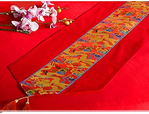 Chinese premium silk table runner/ flag/ neo-classical Wedding Suite/ match/ table/ Gabe-B 40x220cm(16x87inch)